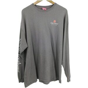 Simply Southern Gray Long Sleeve T-Shirt Size XXL Be Sweet Tailgate Hard Graphic